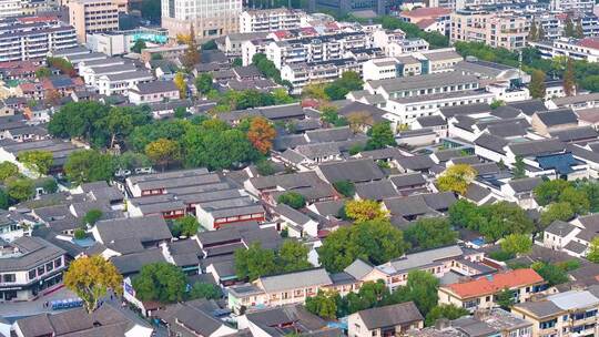 浙江绍兴越城区高楼大厦航拍摩天大楼城市风