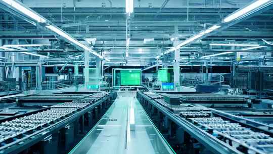 电子产业制造 全自动工厂 智能工业