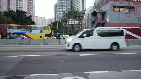 香港马路汽车街景