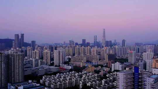 航拍城市深圳高楼