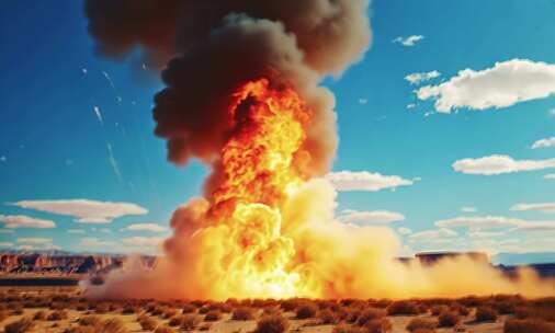 原子弹爆炸核弹爆炸蘑菇云爆炸战争