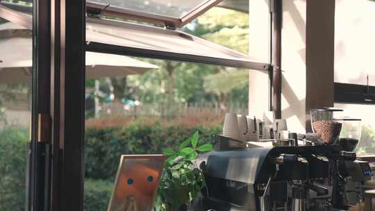 咖啡馆文艺安静午后时光空镜