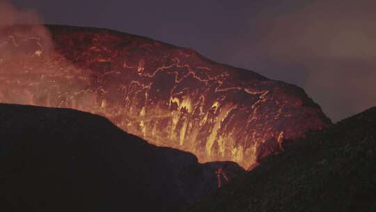 火山，熔岩流，火山，喷发