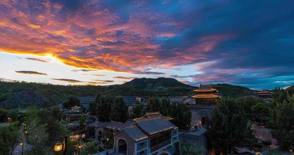 古北水镇夜景延时摄影