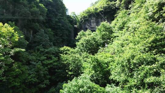 湖北襄阳滴水岩景区航拍