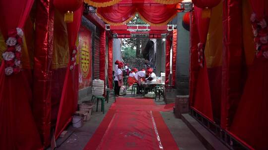 中式婚礼场布古风古代传统婚礼素材合集3视频素材模板下载