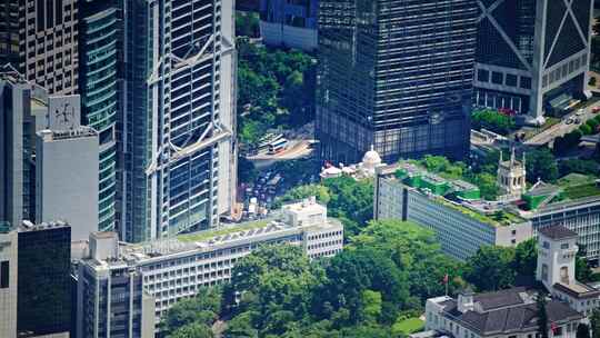 【正版素材】香港大景全景大气俯拍