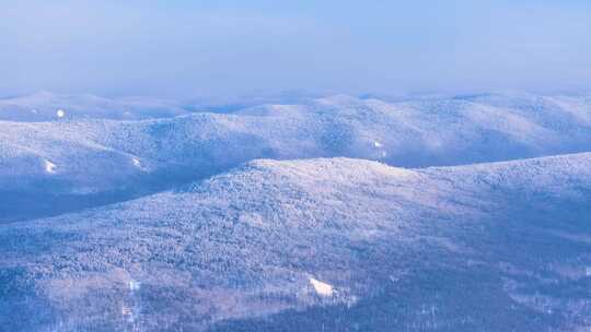 航拍林海雪原雾凇美景241231-1