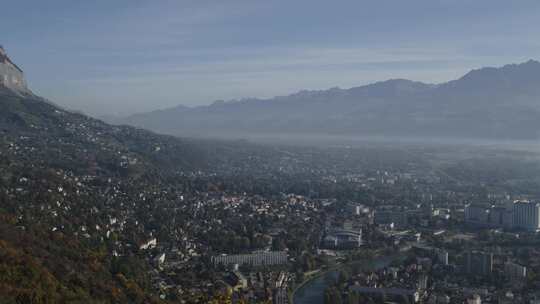 城市，格勒诺布尔，法国，城市景观