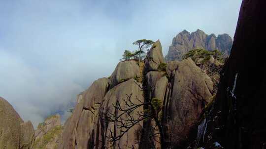 黄山风景区壮观云海延时风景视频素材