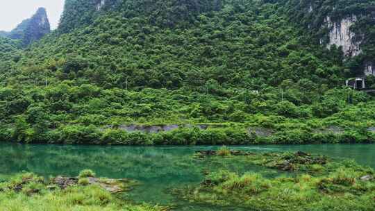 青山绿水江河流域美丽风景