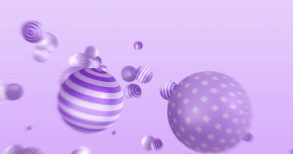 紫球3d球体 球体背景 唯美球体紫球文字01