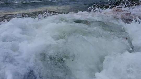 自然风光大海海浪视频