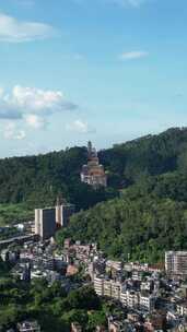 竖版视频梧州白云山风景区四恩禅寺