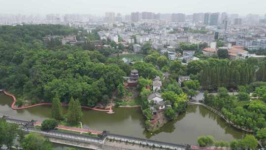 湖北黄冈东坡赤壁景区航拍