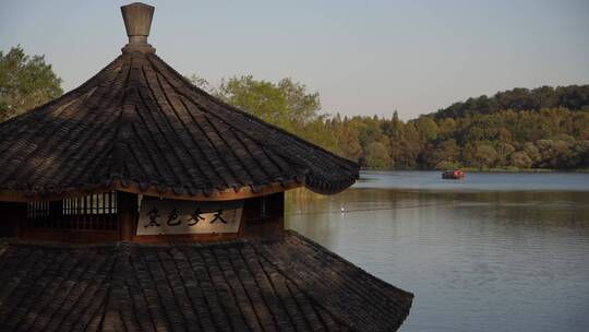 杭州西湖十景茅家埠水乡风景