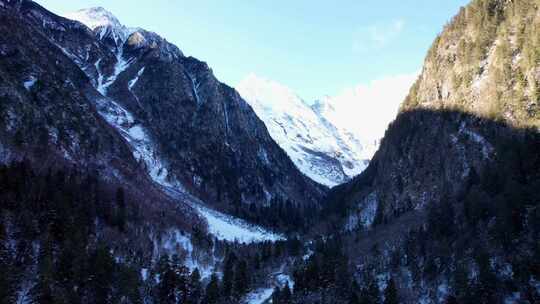 云南香格里拉雨崩梅里雪山航拍