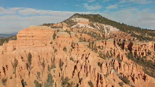 布莱斯峡谷国家公园入口处的红色沙漠石