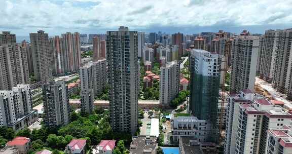 北海的海城区城市建筑房地产航拍