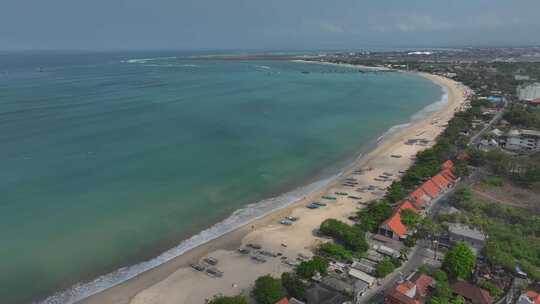 原创 印尼巴厘岛金巴兰海滩自然风光航拍