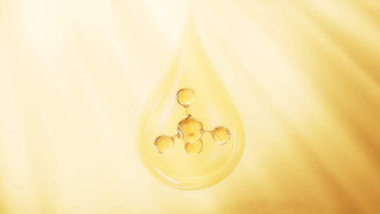 透明水滴中的金分子