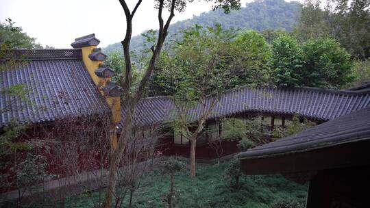 杭州飞来峰永福寺禅院风景