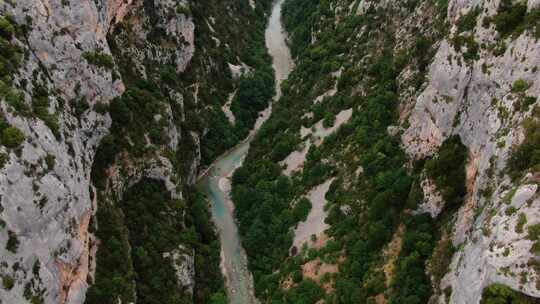 Verdon峡谷，河流，峡谷，悬崖