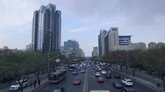 北京交通延时拍摄