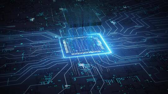 ai芯片科技背景视频素材模板下载