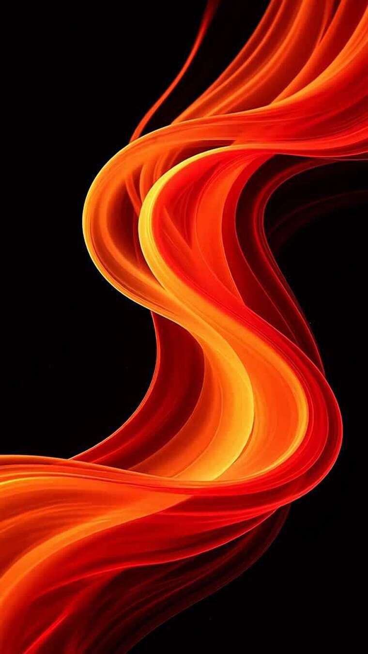 红色动感抽象线条素材