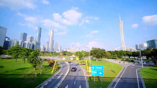 广州珠江新城高楼大厦建筑群