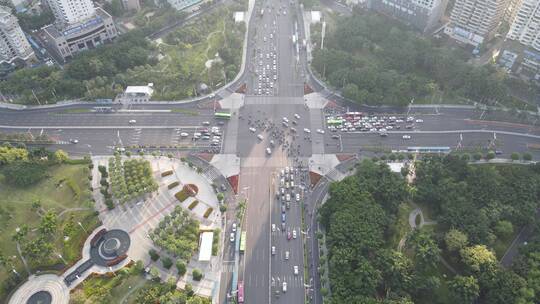 航拍广西南宁城市宣传片地标建筑