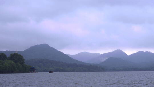 江南 杭州山川 自然风景 桥 西湖 建筑 水墨