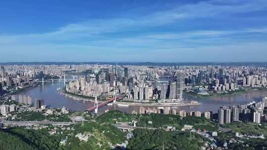 重庆朝天门渝中区地标建筑航拍