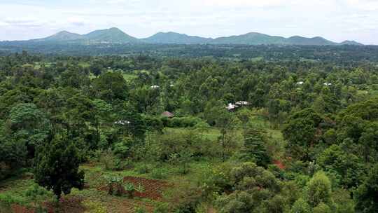 肯尼亚村庄的景色