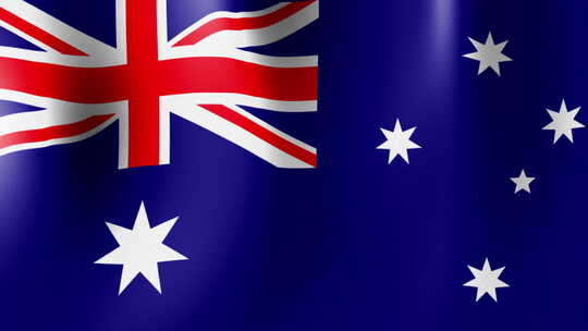 澳大利亚国旗视频素材模板下载