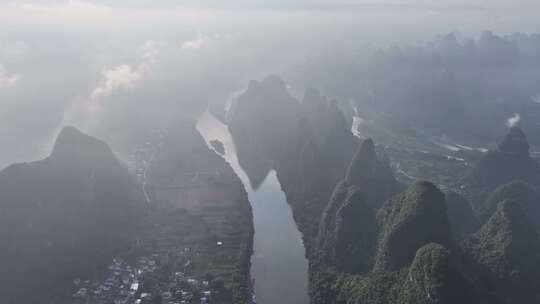 桂林山水漓江晨曦