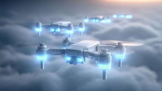 云端之上无人机群科技巡航