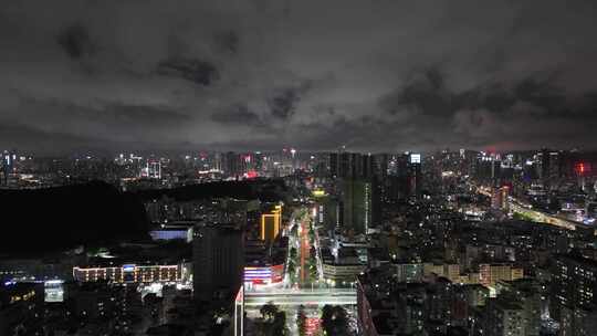 合集广东深圳城市大景夜景灯光航拍