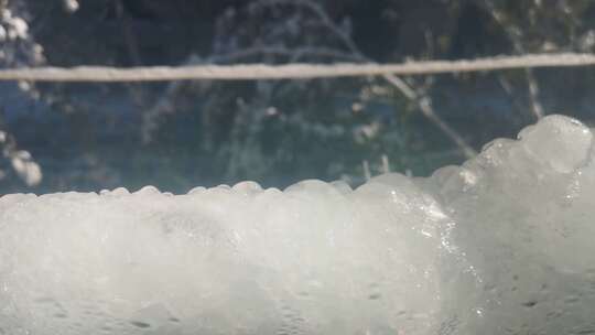 冰柱冬季自然结晶4K