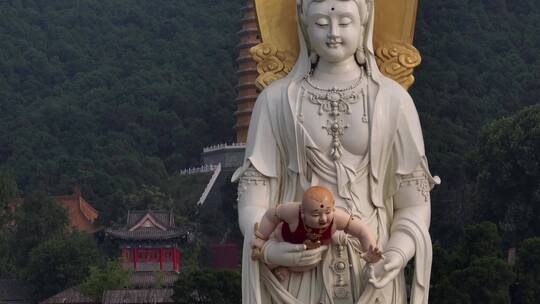 洛阳灵山寺观音佛像航拍