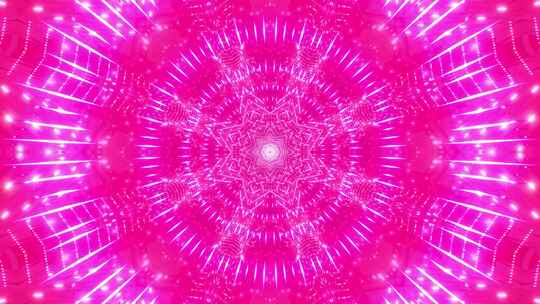 变色粒子3D插图视觉DJ循环