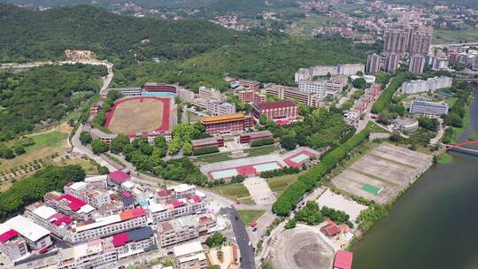 福建省泉州市洛江区马甲镇仰恩大学航拍校园