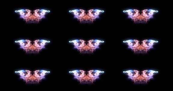 98 4K时尚霓虹几何色块背景