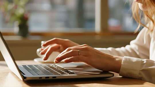 居家办公SOHO远程工作场景视频