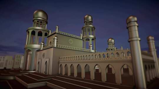 城市之巅的清真寺