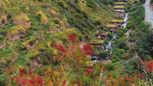 高山水磨房视频素材模板下载