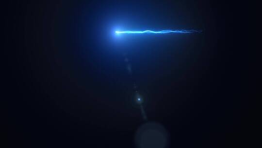 蓝色线条灯光粒子精灵描边动画飞舞叠加3