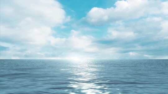 唯美天空海面海天