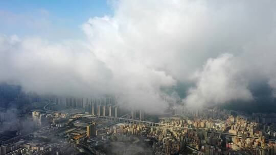 深圳龙华云海大景航拍